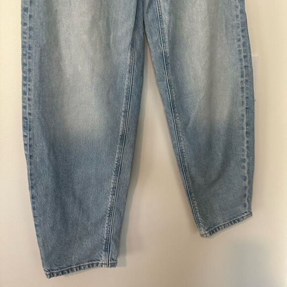 AEO Barrel Blue Denim Jeans 000 - Picture 3 of 7